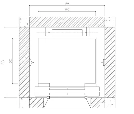 thiết kế hố thang máy gia đình mitsubishi