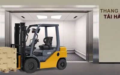 Thang máy tải hàng khác gì so với thang máy chở người