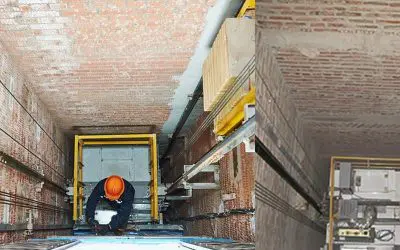 Bên trong hố thang máy có cần trát hay không?