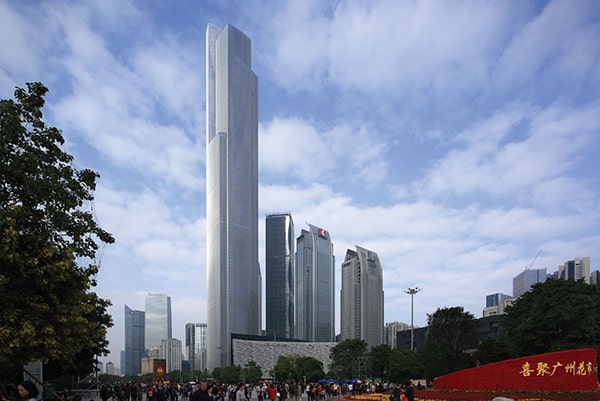 Trung tâm tài chính CTF Quảng Châu - tòa nhà có thang máy tốc độ nhanh nhất thế giới