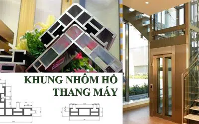 Dựng hố thang máy bằng khung nhôm