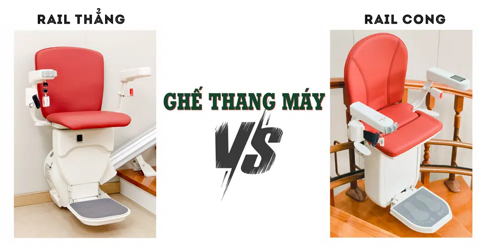 so sánh 2 loại ghế thang máy