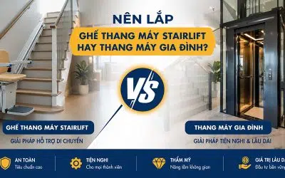 Nên lắp ghế thang máy (stairlift) hay thang máy gia đình?